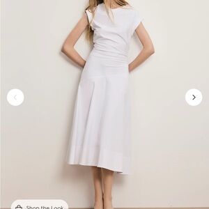 Lisette Cotton Poplin Midi Dress VERONICA BEARD